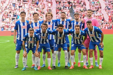 La alineación del Espanyol en La Catedral.