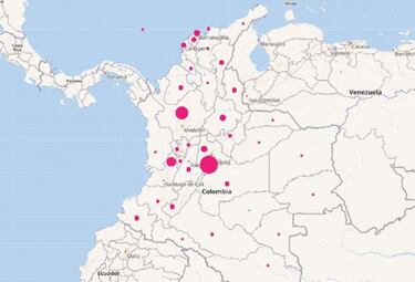 Mapa de casos y muertes por coronavirus por departamentos en Colombia: hoy, 15 de noviembre