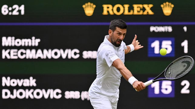 Djokovic, centenario en Wimbledon