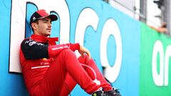 Charles Leclerc preparado para el GP de Hungría.