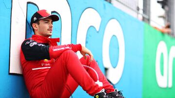 Charles Leclerc preparado para el GP de Hungría.