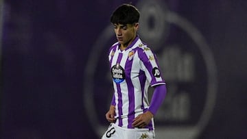 Víctor Fernández, en su debut con el Promesas.