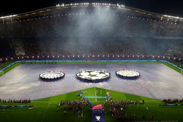 Ceremonia de apertura de la final de la Champions League.