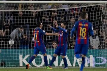 Paco Alcácer marcó el 4-1 tras una asistencia de Messi. 