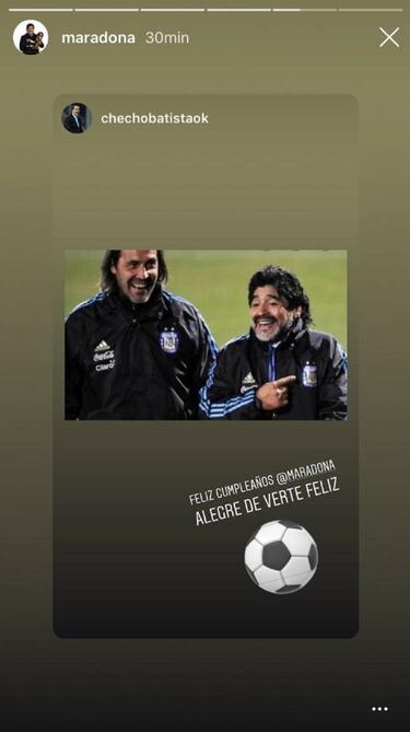 Rendidos a sus pies: los saludos del mundo del fútbol a Maradona por su cumpleaños