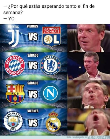 Los memes más divertidos del Manchester City-Real Madrid