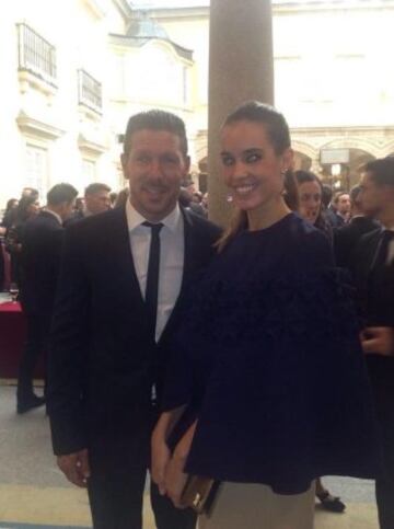 Ona Carbonell con Simeone. 