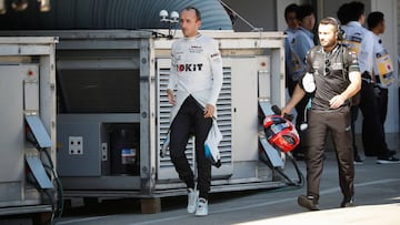 Formula One F1 - Japanese Grand Prix - Suzuka Circuit, Suzuka, Japan - October 13, 2019  Williams&#039; Robert Kubica after crashing during qualifying  REUTERS/Kim Hong-Ji/Pool