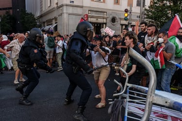 Las protestas pro-Palestina en las calles de Madrid.