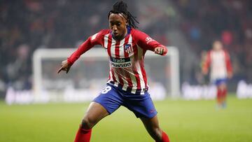 El jugador portugués del Atlético de Madrid, Gelson Martins, durante un partido.