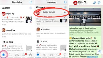 Así puedes encontrar el Canal de Diario AS en Whatsapp y suscribirte para recibir la última hora de lo mejor del deporte.