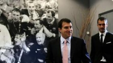 Laporta: "Guardiola representa la ilusión de una nueva era".