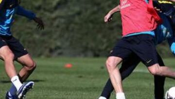 El Barça se entrenó hoy tras la goleada pensando en la Copa