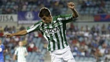 <b>A TOPE. </b>Álvaro Vadillo jugó unos minutos el pasado lunes ante el Getafe.