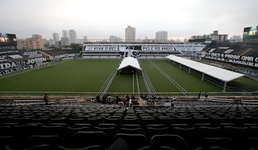 El estadio Vila Belmiro situado en la ciudad de Santos será el emplazamiento donde se le dará el último adiós a Pelé. 