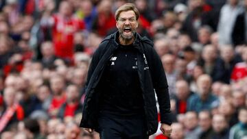 Soccer Football - Premier League - Manchester United vs Liverpool - Old Trafford, Manchester, Britain - March 10, 2018   Liverpool manager Juergen Klopp    Action Images via Reuters/Jason Cairnduff    EDITORIAL USE ONLY. No use with unauthorized audio, vi