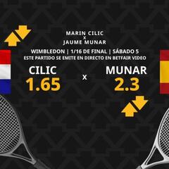 Marin Cilic vs. Jaume Munar: horario, dónde ver, estadísticas y pronósticos