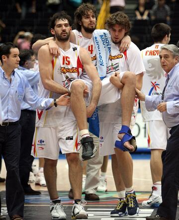 Gasol fue el alma de la selección española en el Mundial de Japón 2006. Pese a no disputar la final, el combinado se proclamó campeón.