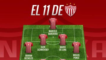 Matías y otros dos chilenos, en el 11 ideal de Necaxa para 2018