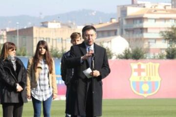 El Barcelona inaugura el 'Campo de entrenamiento Tito Vilanova'