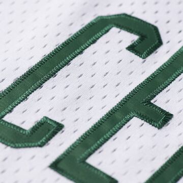 Detalle de la camiseta de los Celtics.