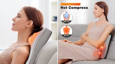 Elimina la tensión y el dolor con este masajeador de espalda y cervicales