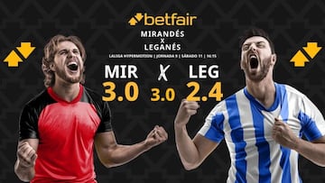 CD Mirandés vs. CD Leganés: horario, dónde ver, pronósticos y clasificación