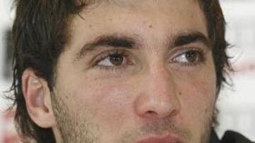 Gonzalo Higuaín ha sido el protagonista de la rueda de prensa en Valdebebas.