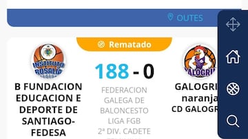 Increíble pero cierto: un partido acaba 188-0