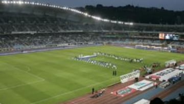 <b>REMODELACIÓN. </b>Anoeta podría perder en breve su pista de atletismo acercando las gradas al terreno de juego.