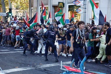 Las protestas pro-Palestina en las calles de Madrid.