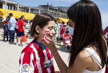 El Atleti celebra el Día del Niño en el Metropolitano