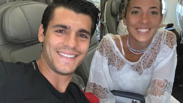 El rom¨¢ntico regalo de aniversario de ?lvaro Morata a Alice Campello
