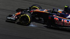 Sainz con el Toro Rosso en Sepang.