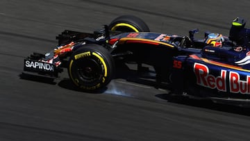 Sainz con el Toro Rosso en Sepang.