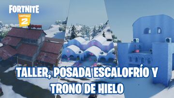 Fortnite Capítulo 2 - Temporada 1 | Desafío del Festival de Invierno: fase 2 de 2 - Registra cajas de munición en el Taller, la Posada Escalofrío o el Trono de hielo