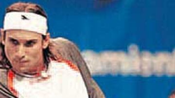 <b>ADELANTE. </b>David Ferrer superó a Beto Martín.