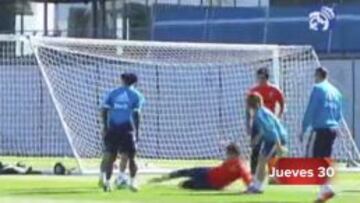 El jueves se tiró, paró, trabajó como uno más.