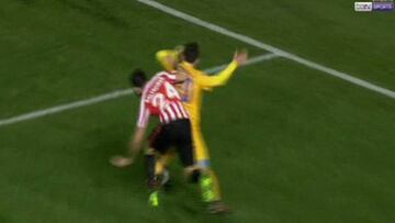 El Athletic reclamó un penalti dudoso favorable al Apoel