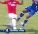 One of the worst tackles you'll see as Jorge Bazan goes over the top and sees red