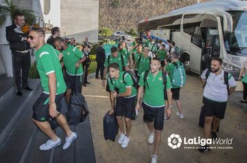 La llegada del Betis a territorio mexicano, en imágenes