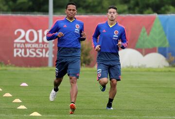 James Rodríguez fue el gran protagonista del entrenamiento de la Selección Colombia, el '10' sería inicialista ante Polonia 