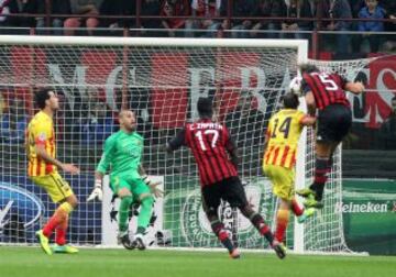 Partido Champions League, grupo H. Milán-Barcelona.