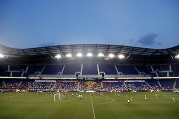 Real Madrid train at the Red Bull Arena in New Jersey