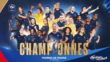 La selecci&oacute;n francesa femenina, campeona del Torneo de Francia. 