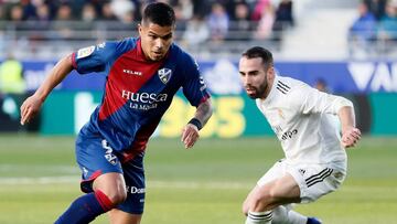 Juan Camilo Hernández, jugador del Huesca