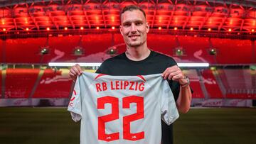 David Raum es presentado como nuevo jugador del RB Leipzig.