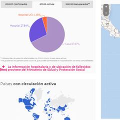 Mapa de casos y muertes por coronavirus por departamentos en Colombia: hoy, 7 de febrero