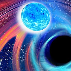 Detectan un choque de agujeros negros y estrellas de neutrones nunca antes visto