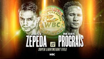 Cartel del enfrentamiento entre Zepeda y Prograis.